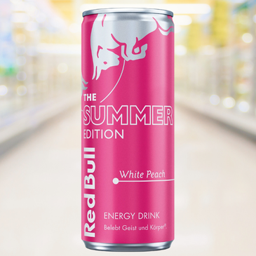 Red Bull White Peach – energiedrank met subtiele witte perziksmaak – Nightshop Roermond.