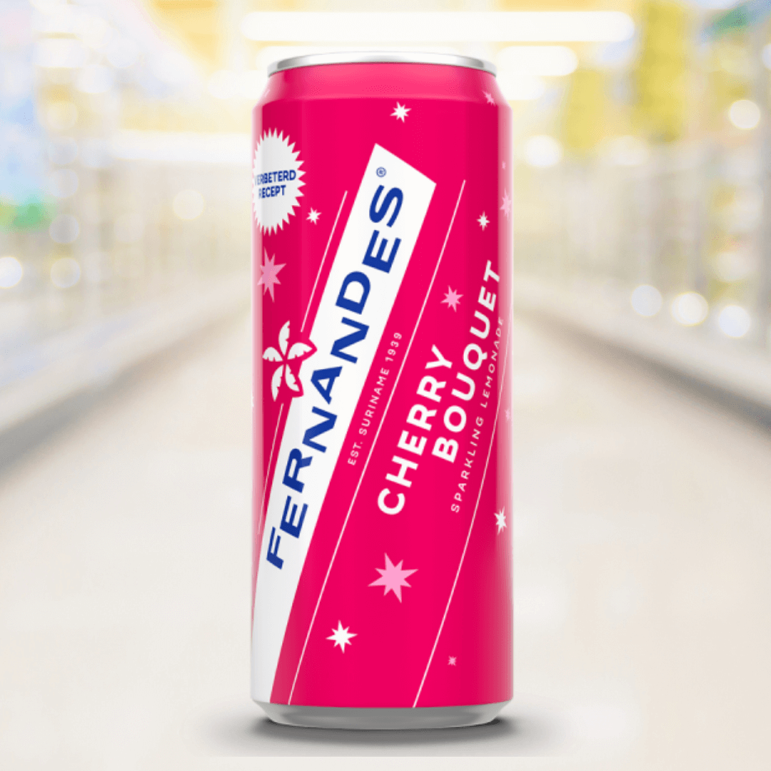 Fernandes Cherry Bouquet – frisdrank met zoete kersensmaak, bruisend en tropisch – Nightshop Roermond.