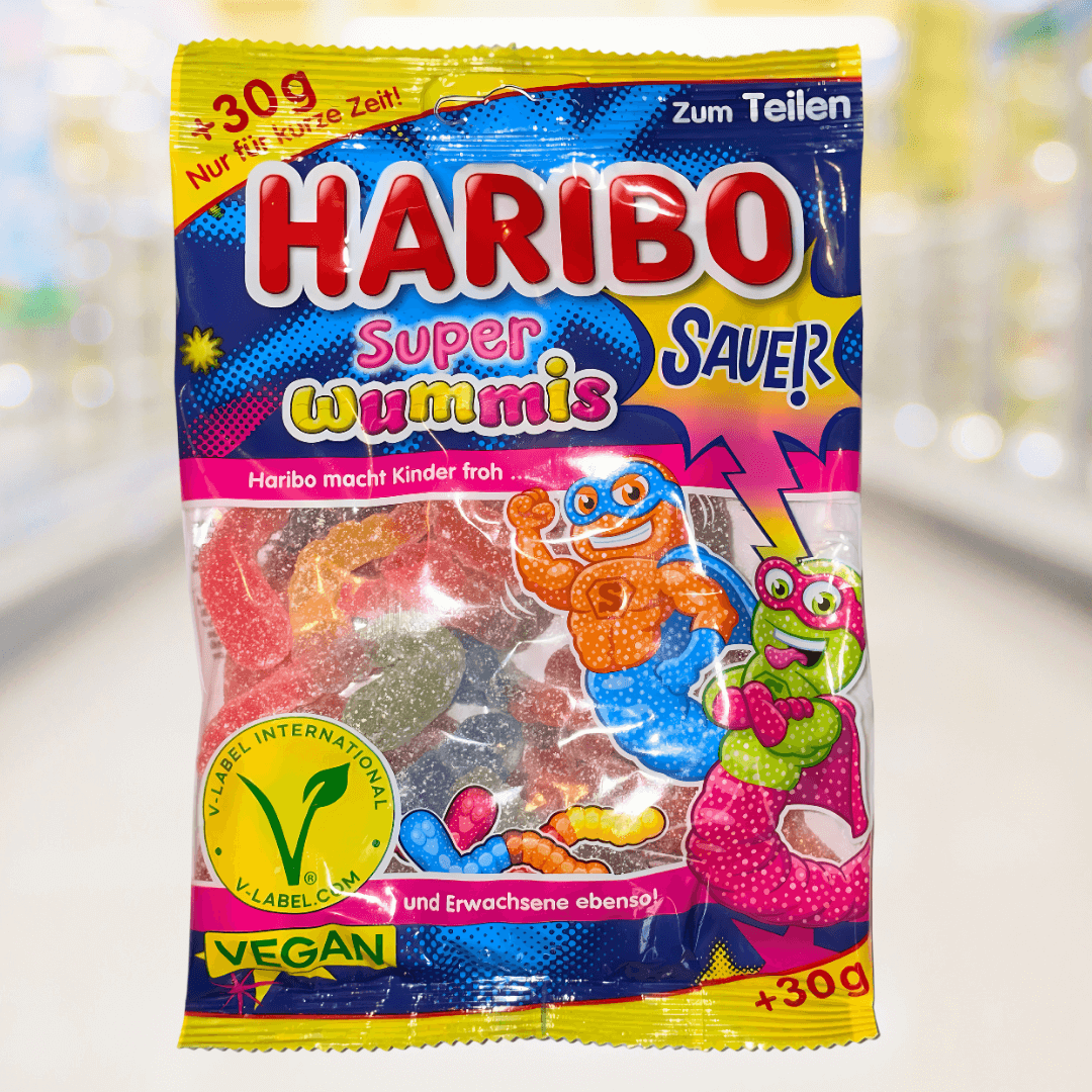 Haribo Super Wummies – fruitige gummibeertjes mix, kleurrijke snoepklassieker – Nightshop Roermond.