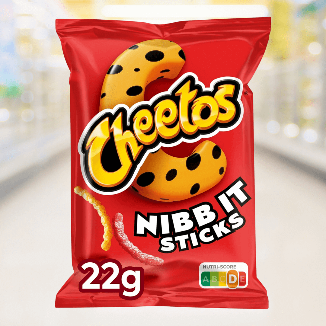 Cheetos Nibb-It Sticks 22g – luchtige maissticks met kaassmaak, snackverpakking – Nightshop Roermond.