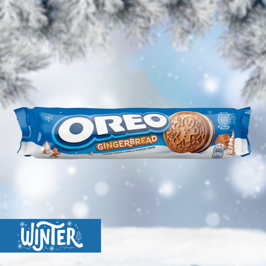 Oreo Gingerbread – knapperige Oreo koekjes met kruidige gingerbread crème vulling – Nightshop Roermond.