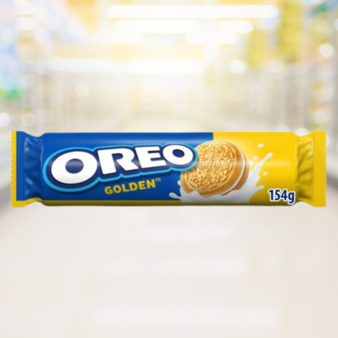 Oreo Golden – lichte vanillekoekjes met romige crèmevulling – Nightshop Roermond