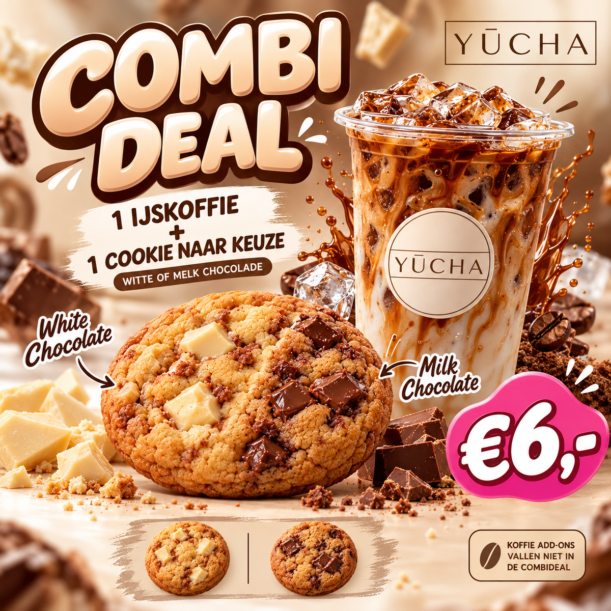 YŪCHA’s - IJSKOFFIE COOKIE COMBO