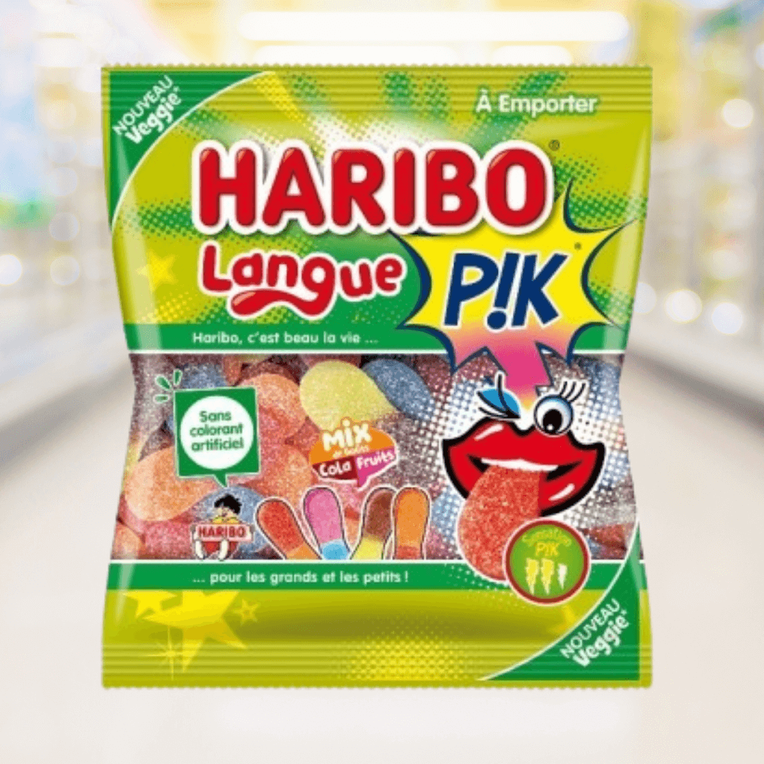 Haribo Zure Tongen – zachte snoeprepen met zure fruitige smaak, kleurrijk en fris – Nightshop Roermond.