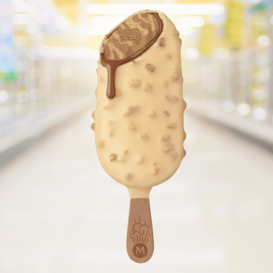 Magnum Double Hazelnut – romig ijs met hazelnootvulling, chocolade en krokante laag – Nightshop Roermond.