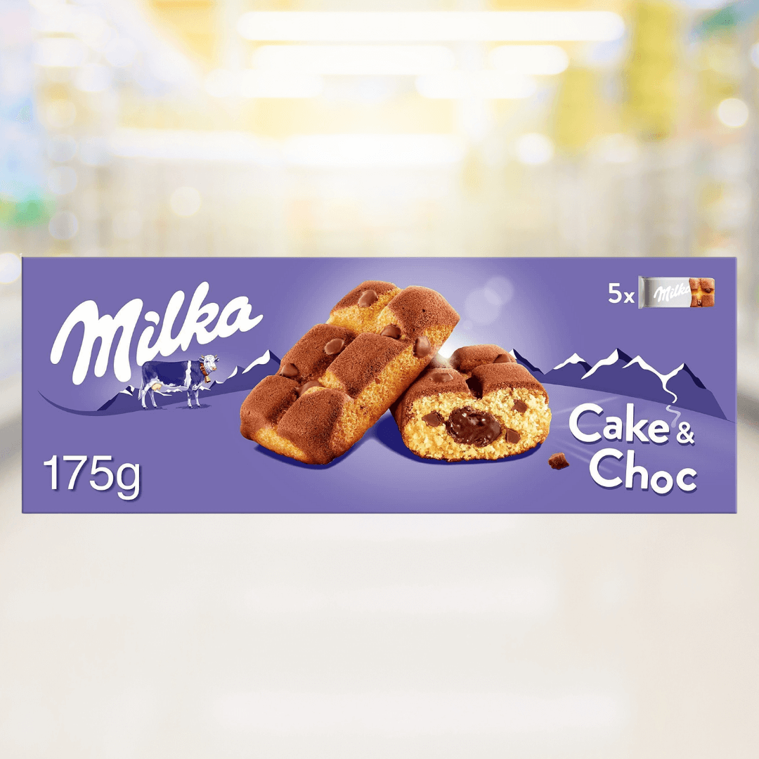 Milka Cake & Choco multipack – zachte cakejes met romige chocoladevulling, 5 stuks – Nightshop Roermond.