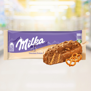 Milka Chocolate Pretzel IJs