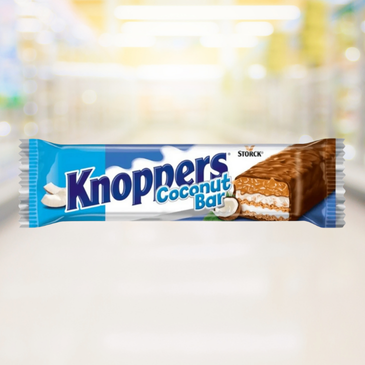 Knoppers CoconutBar – wafelrepen met romige kokosvulling en chocolade – Nightshop Roermond.
