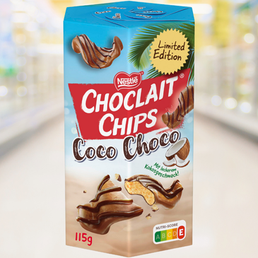 Choclait Chips Coco Choco – krokante wafels met kokos en chocolade coating – Nightshop Roermond.