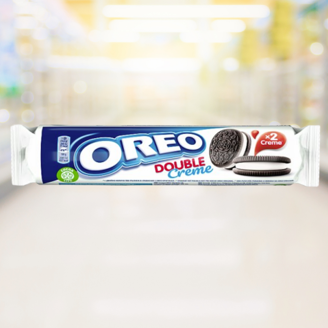 Oreo Double Creme – dubbele vanillecrème tussen donkere cacaokoekjes – Nightshop Roermond