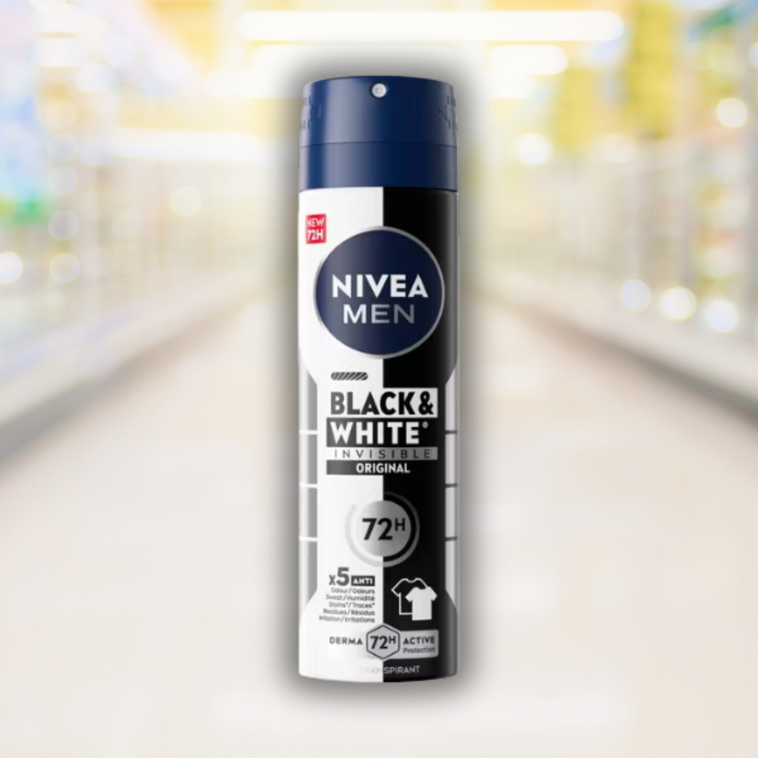 Nivea Black & White Deodorant Men