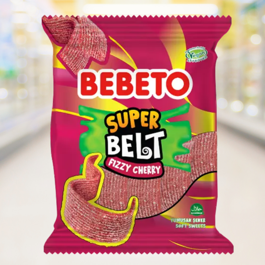 Bebeto Super Belts Fizzy Cherry Halal