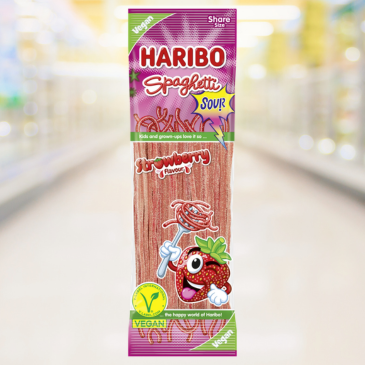 Haribo Spaghetti Aardbei Sour